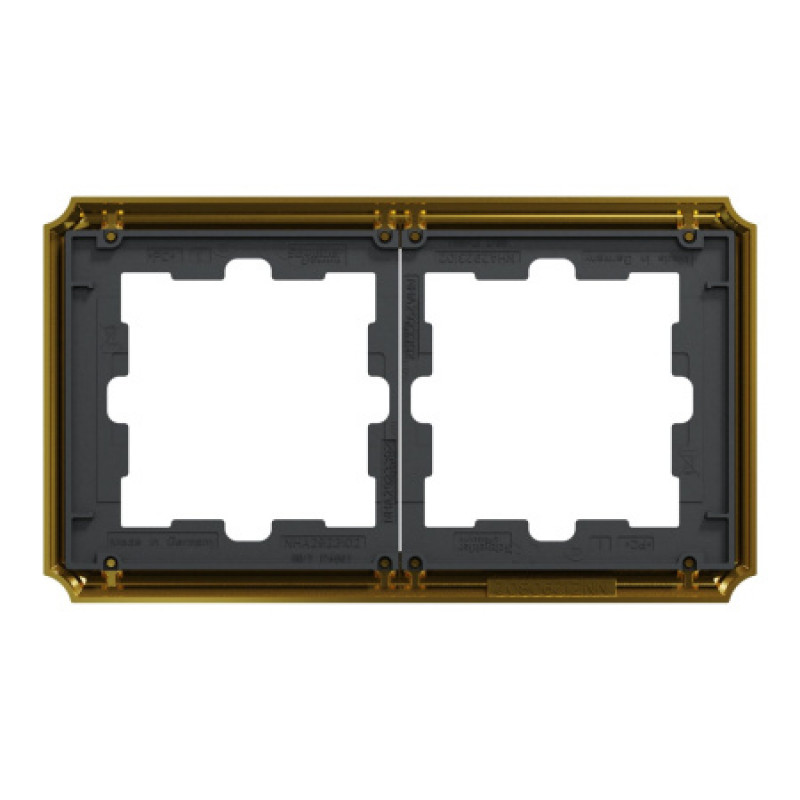 Рамка 2-постовая Schneider D-Antique SysD металл золото MEG4020-4741
