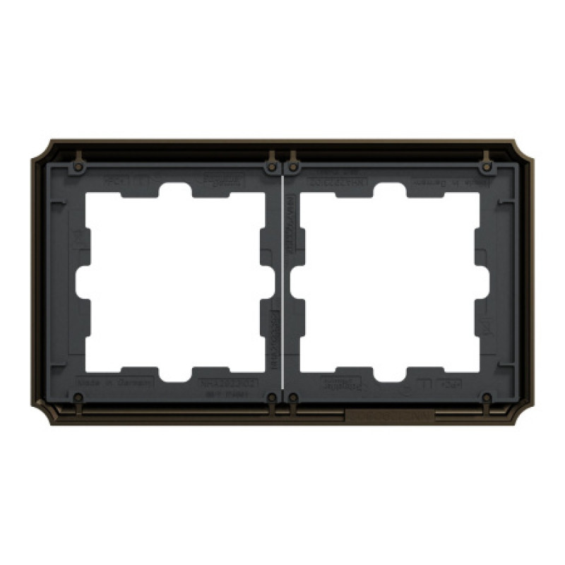 Рамка 2-постовая Schneider D-Antique SysD металл мокко MEG4020-4752