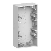 Коробка накладного монтажа 2-постовая Schneider D-Life SysD белый лотос MEG4024-6535