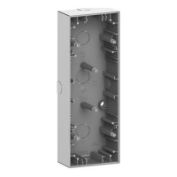 Коробка накладного монтажа 3-постовая d-life Schneider SysD нержавеющая сталь MEG4034-6536
