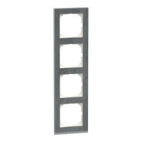 Рамка 4-постовая Schneider M-Pure Decor SysM камень/алюминий MEG4040-3669
