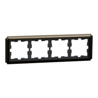 Рамка 4-постовая Schneider D-Antique SysD металл мокко MEG4040-4752