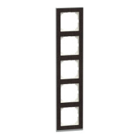 Рамка 5-постовая m-pure decor Schneider SysM венге/алюминий MEG4050-3671