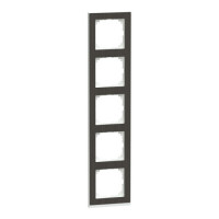 Рамка 5-постовая m-pure decor Schneider SysM дуб/акт-белый глянец MEG4050-3674