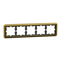 Рамка 5-постовая Schneider D-Antique SysD металл золото MEG4050-4741