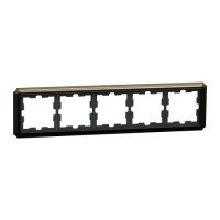 Рамка 5-постовая Schneider D-Antique SysD металл мокко MEG4050-4752
