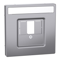 Накладка для розетки tae/audio/usb/hdmi с полем для надписи Schneider SysD нерж.сталь MEG4250-6036