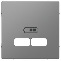 Накладка для мехнизма USB розетки Schneider SysD нерж.сталь MEG4367-6036