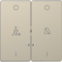 Накладка 2-кл. выключателя с подсветкой "зв+пок" Schneider SysD сахара MTN3429-6033