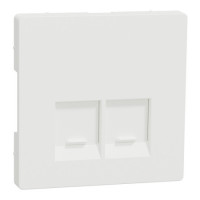 Накл пилозах шт 2хrj45 Schneider SysD матовый белый MTN4572-6037