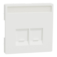 Накл пилозах шт підп 2хrj45 Schneider SysD матовый белый MTN4574-6037
