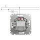 Выключатель Schneider Sedna Design 1-клавишный белый SDD111101