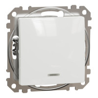 Однокл пер-кач з підс білий sedna design Schneider SDD111106L