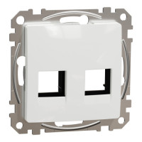 Центр пл для 2хrj45 (ч) біл sedna design Schneider SDD111444C