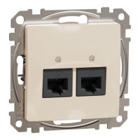 Два роз rj45 cat5e utp беж sedna design Schneider SDD112452