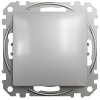 Выключатель Schneider Sedna Design 1-клавишный цвет алюминий SDD113101