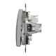 Выключатель Schneider Sedna Design 1-клавишный цвет алюминий SDD113101