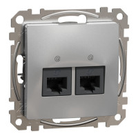 Два роз rj45 cat5e utp алюм sedna design Schneider SDD113452