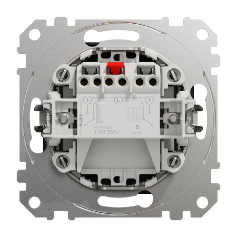 Выключатель Schneider Sedna Design & Elements 2-клавишный черный SDD114105