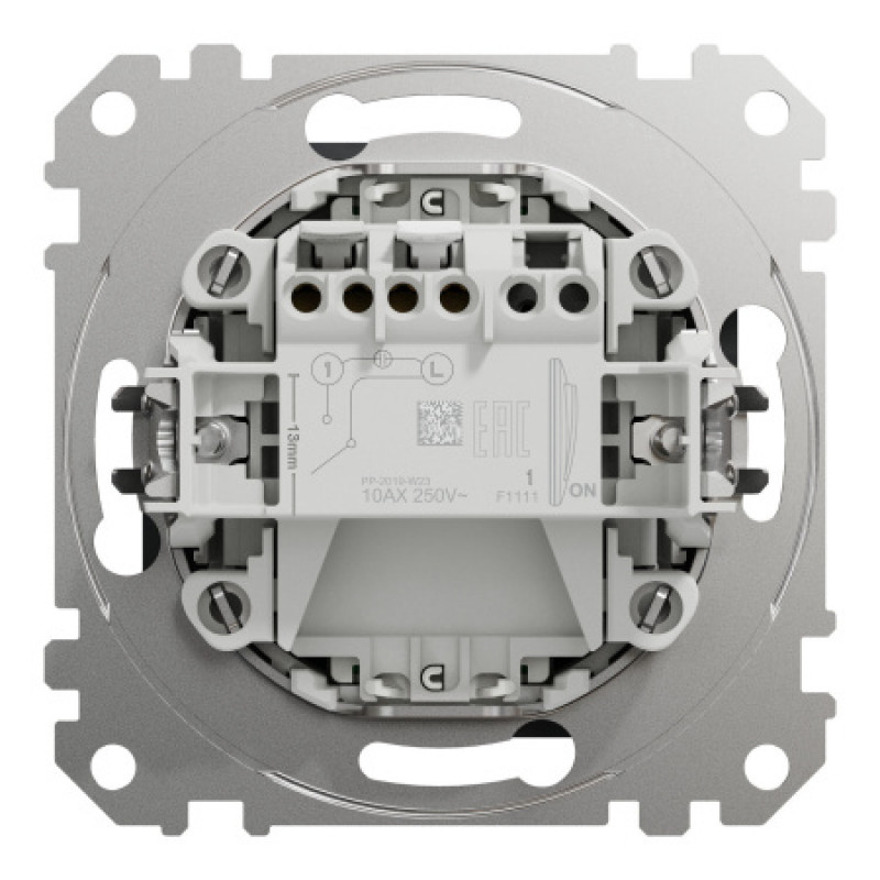 Выключатель карточный Schneider Sedna Design & Elements 10А черный SDD114121