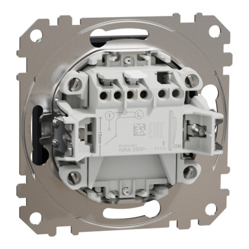 Выключатель карточный Schneider Sedna Design & Elements 10А черный SDD114121