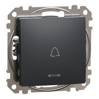 Вим кнопк дзв підс чорн sedna design Schneider SDD114131L