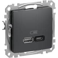 Usb роз a+c 3a 45вт антр sedna design Schneider SDD114404