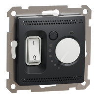 Термостат тепл підл чорн sedna design Schneider SDD114507
