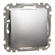 Выключатель Schneider Sedna Design & Elements 1-клавишный 10AX PRO матовый алюминий SDD170101U
