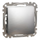 Выключатель Schneider Sedna Design & Elements кнопочный 10A PRO матовый алюминий SDD170111U