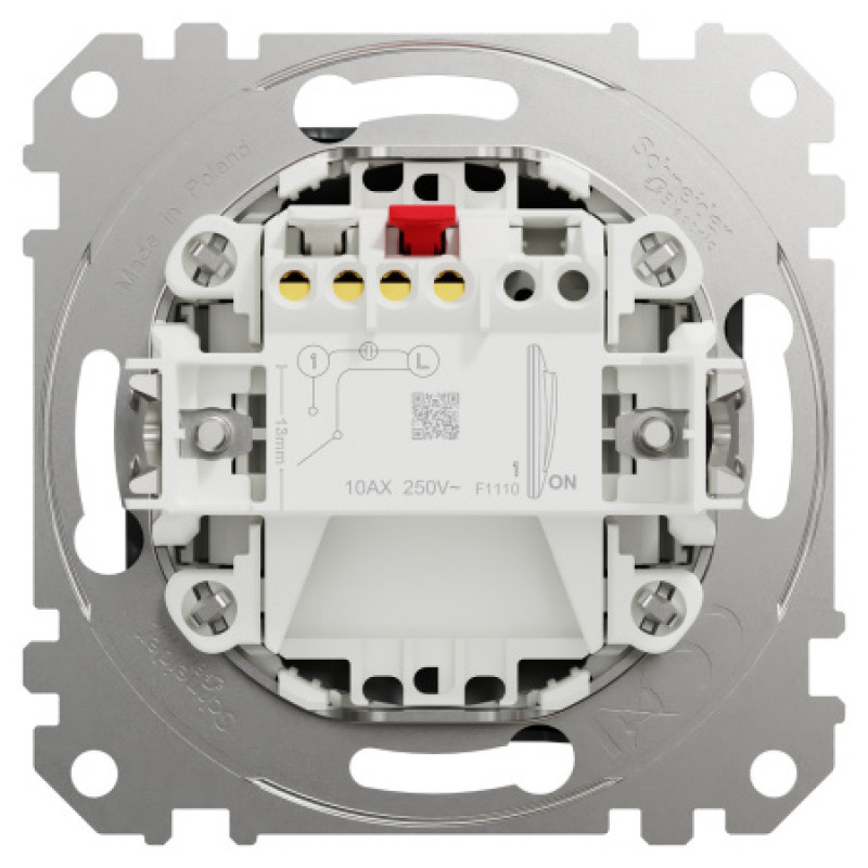 Выключатель Schneider Sedna Design & Elements 1-клавишный 10AX PRO матовый титан SDD172101U