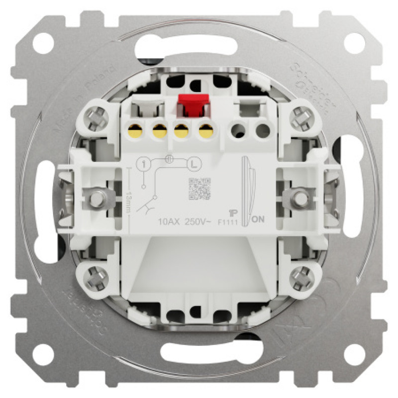 Выключатель Schneider Sedna Design & Elements кнопочный 10A PRO матовый титан SDD172111U