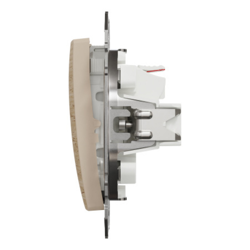 Выключатель Schneider Sedna Design & Elements 2-клавишный 10AX PRO береза SDD180105U