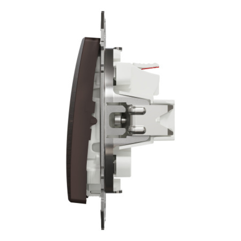 Выключатель Schneider Sedna Design & Elements 1-клавишный 10AX PRO венге SDD181101U