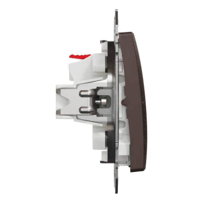 Выключатель Schneider Sedna Design & Elements 1-клавишный 10AX PRO венге SDD181101U