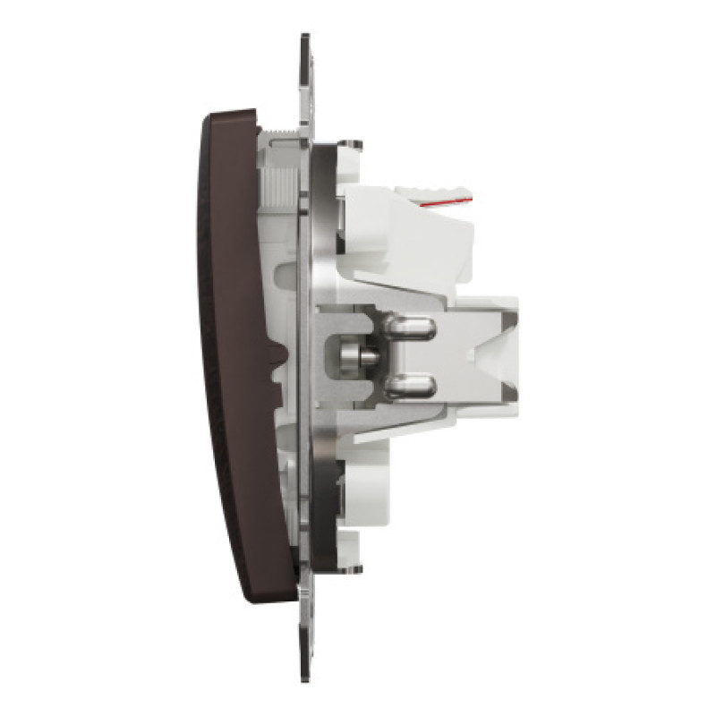 Выключатель Schneider Sedna Design & Elements 2-клавишный 10AX PRO венге SDD181105U
