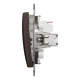 Выключатель Schneider Sedna Design & Elements 2-клавишный 10AX PRO венге SDD181105U