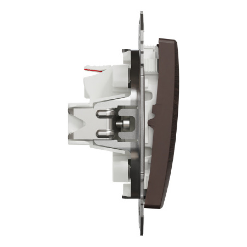 Выключатель Schneider Sedna Design & Elements 2-клавишный 10AX PRO венге SDD181105U