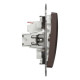 Выключатель Schneider Sedna Design & Elements 2-клавишный 10AX PRO венге SDD181105U