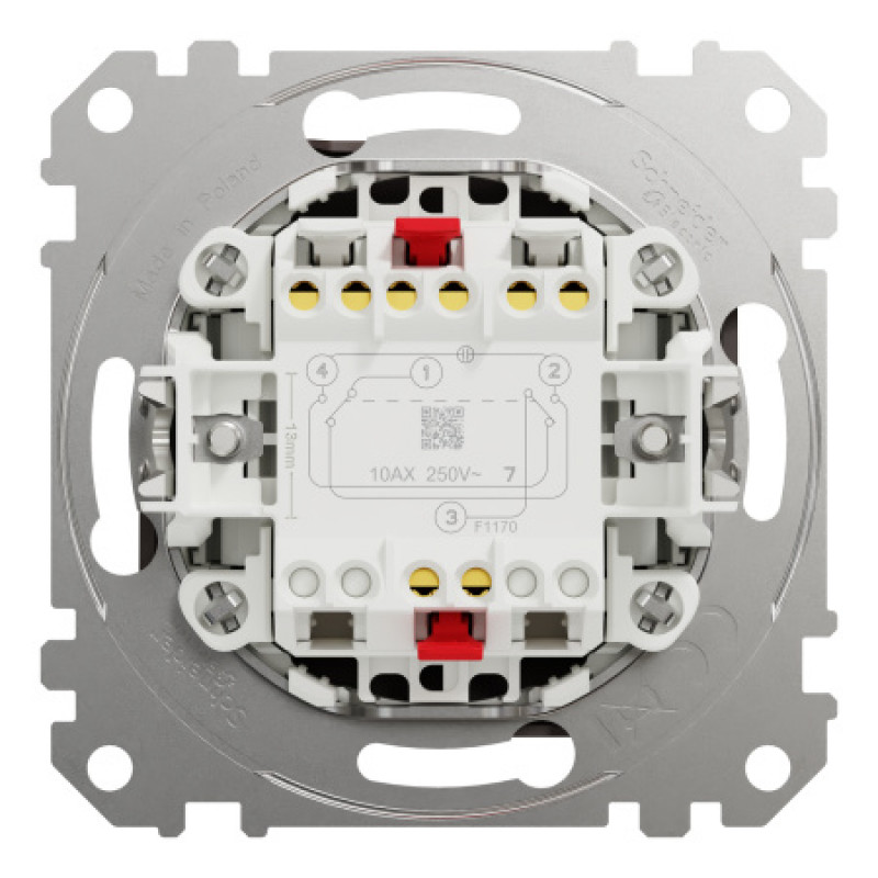 Выключатель Schneider Sedna Design & Elements промежуточный 10AX PRO венге SDD181107U