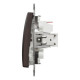 Выключатель Schneider Sedna Design & Elements кнопочный 10A PRO венге SDD181111U