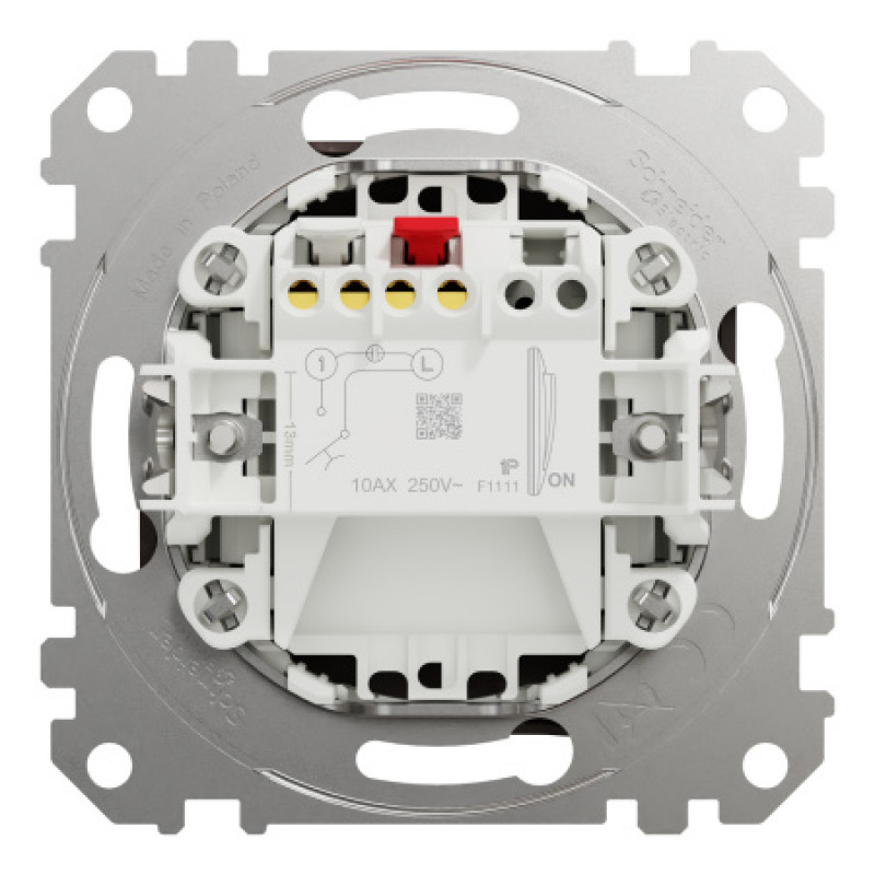 Выключатель Schneider Sedna Design & Elements кнопочный 10A PRO венге SDD181111U
