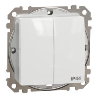 Двокл вим ip44 білий sedna design Schneider SDD211105