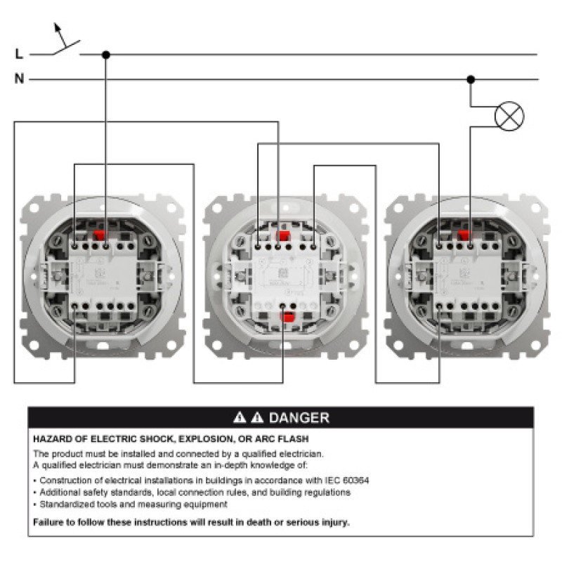 Выключатель Schneider Sedna Design IP44 промежуточный белый SDD211107