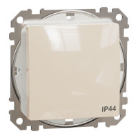 Однокл перемикач ip44 беж sedna design Schneider SDD212106