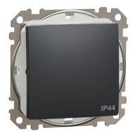 Однокл перемч ip44 чорний sedna design Schneider SDD214106