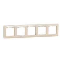 Рамка 5-пост бежевий sedna design Schneider SDD312805