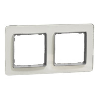 Рамк 2-пост шт біле скло sedna elements Schneider SDD360802