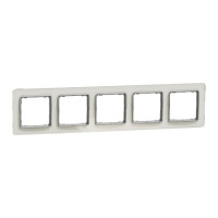 Рамк 5-пост шт біле скло sedna elements Schneider SDD360805