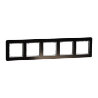 Рамк 5-пост шт чорн скло sedna elements Schneider SDD361805